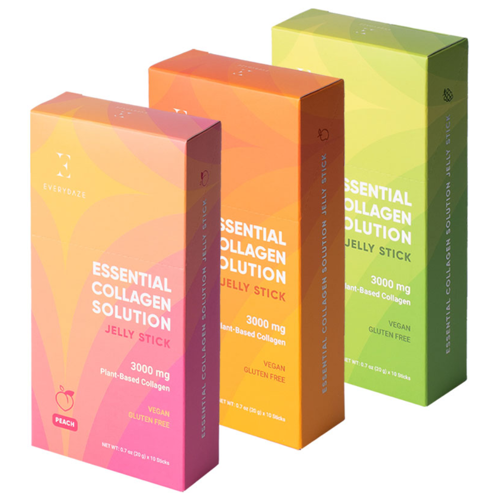 에브리데이즈 비건 식물성 저분자 콜라겐 젤리스틱 3가지맛 세트 (복숭아, 망고, 청포도), 20g, 3박스 45,600원