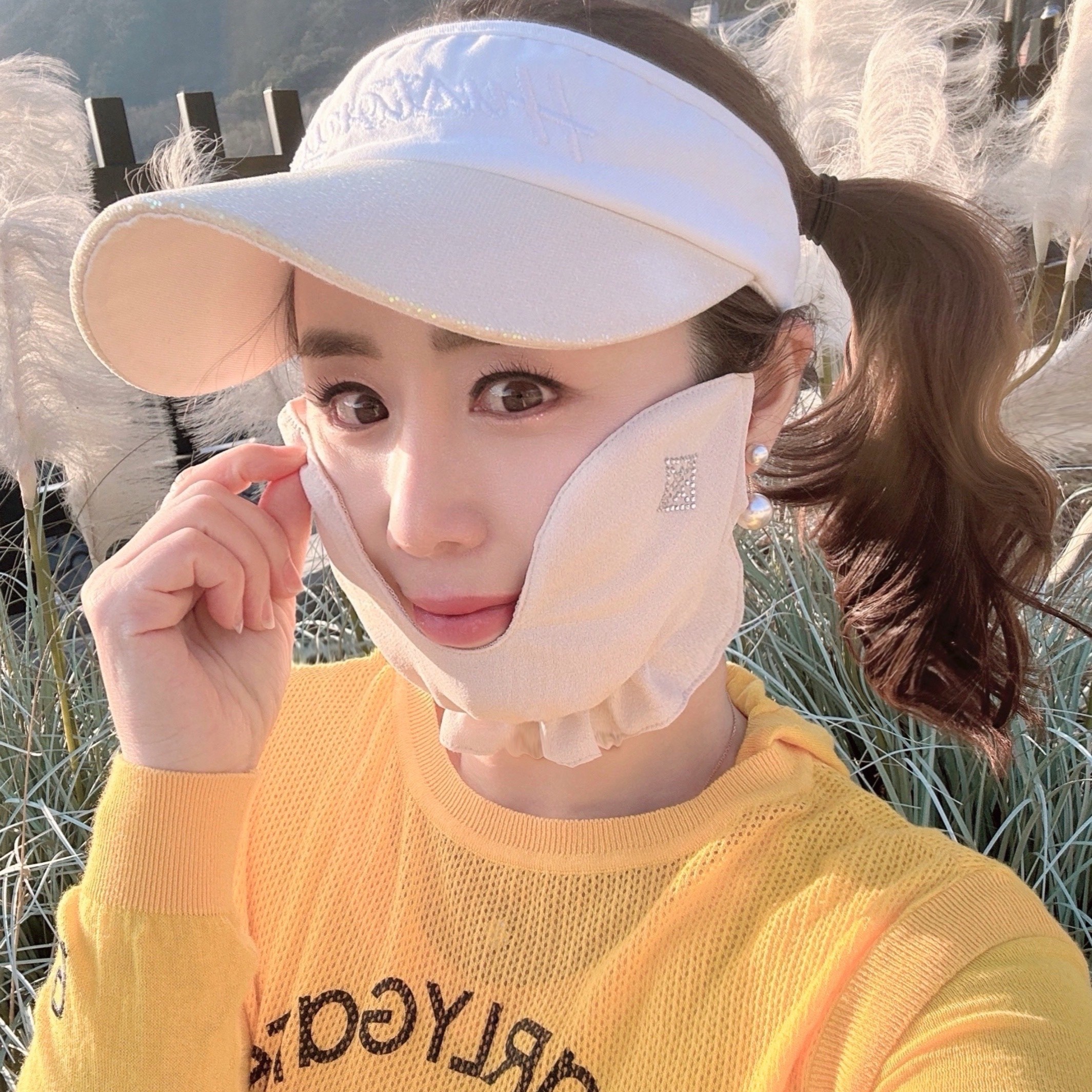 휴스토니 방한 골프마스크 C극세사 자외선차단 기모 스포츠마스크 파크골프 등산 자전거 겨울 여성 남성 공용 국산 본사 19,500원