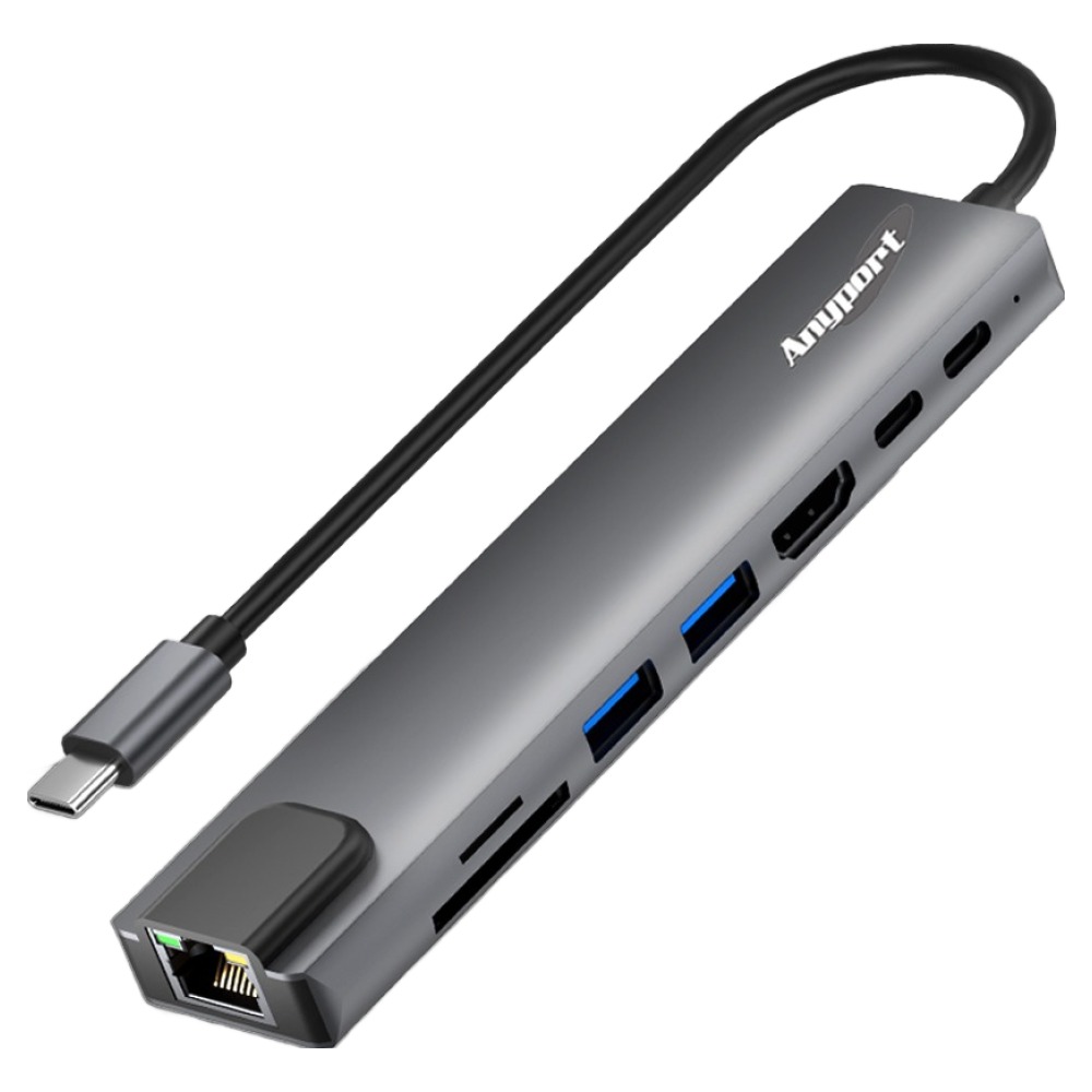 애니포트 8포트 USB 3.0 C타입 DEX 지원 유선랜 멀티허브, 1개, AP-TC830LAN 16,510원