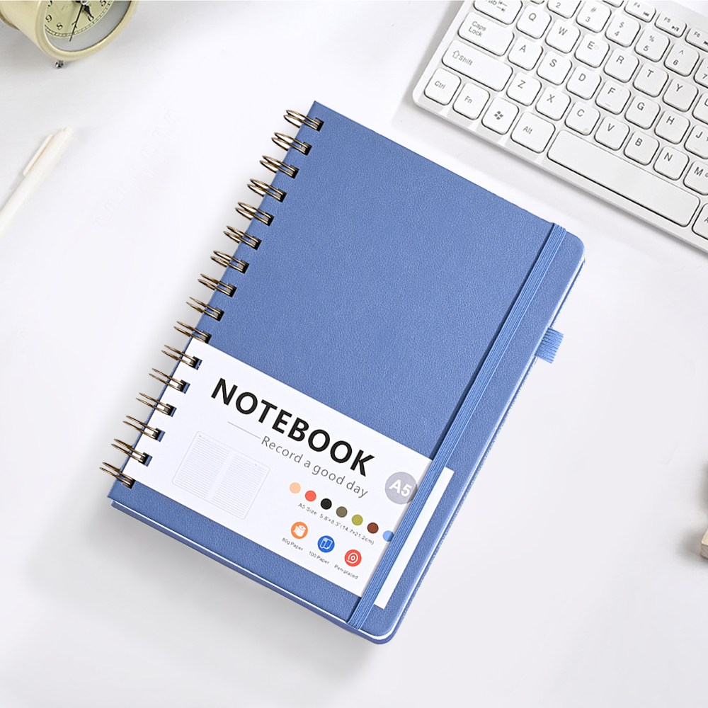 캘리스터 고급 가죽커버 스프링 만년다이어리 노트 A5 7가지 색상, 블루 11,000원