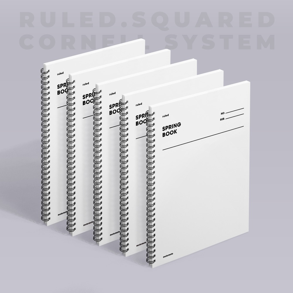 모트모트 스프링북 오리지널 - 화이트 5EA (룰드) 공부 필기 노트 수험생 17,150원