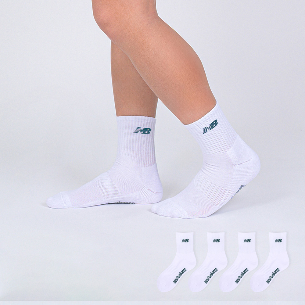 뉴발란스 남성용 베이직 로고 파일 중목 양말 4켤레 15,400원