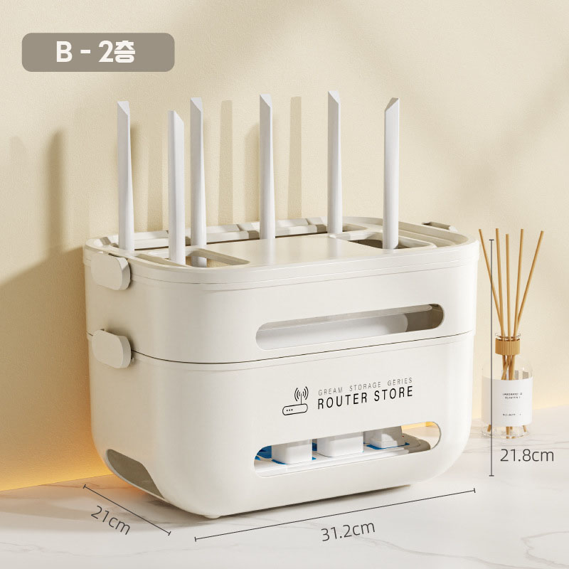 이누아 와이파이 공유기 멀티탭 셋톱박스 수납함 케이블 정리함 13,900원