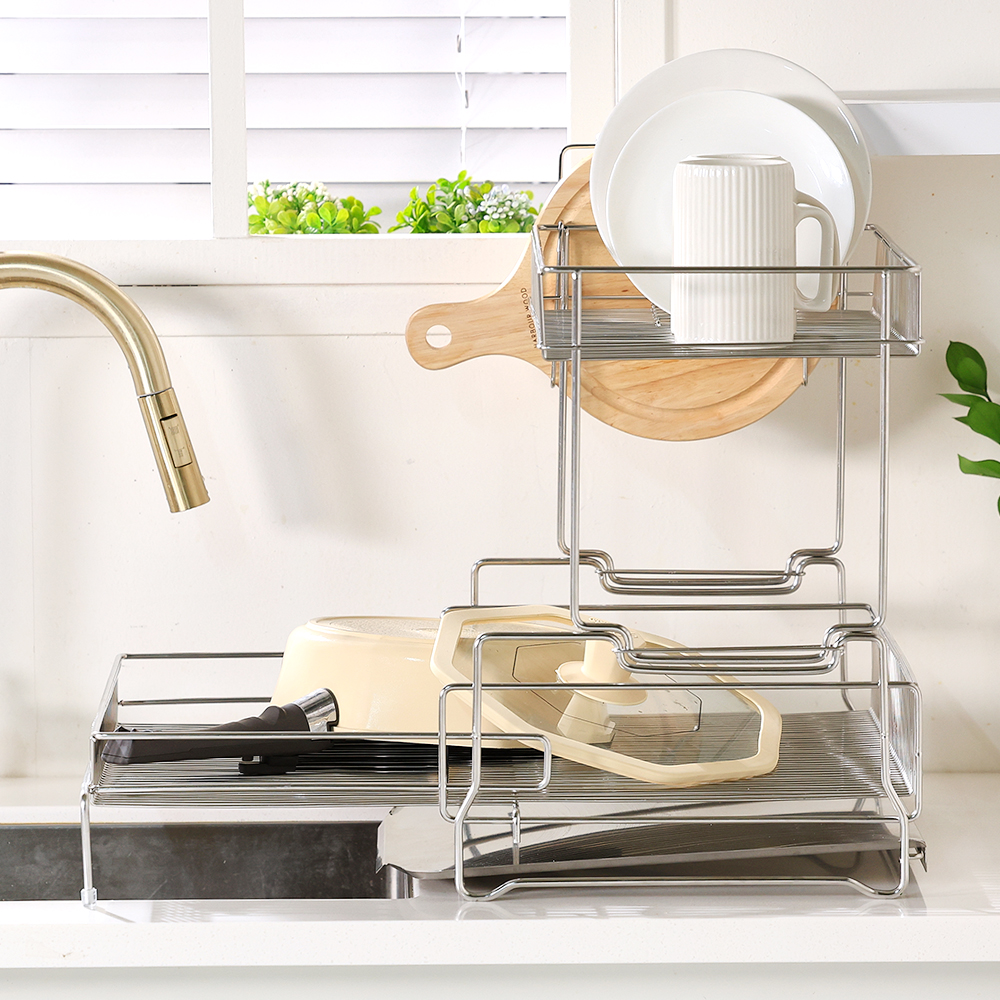 공감스토어 올스텐304 자동물빠짐 대용량 확장형 식기건조대 풀세트 97,010원