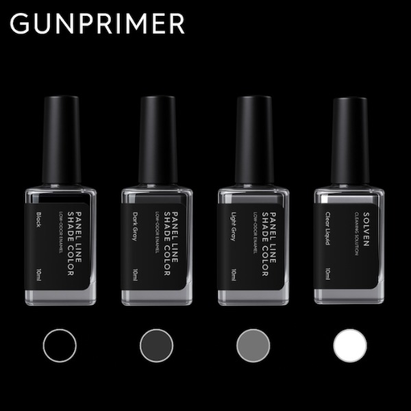 건프라이머 패널라인 엑센트 쉐이드 컬러 모노톤 먹선 세트 PSC-4A-10 13,200원