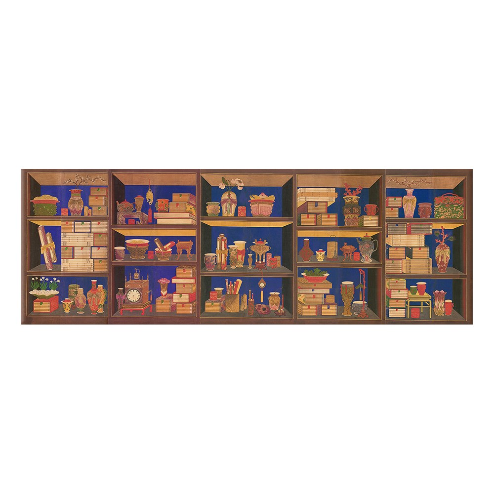 책가도 그림 학문 조선 민화 동양화 한국화 캔버스 액자 165,000원