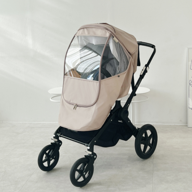 맘노코 3in1 유모차 방풍커버 트라이크, 1개, 라떼 무지 57,500원