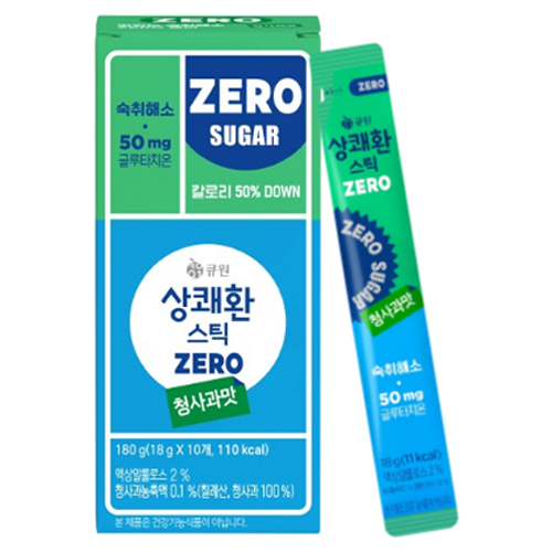 상쾌환 스틱 ZERO 청사과맛 숙취해소제 10p, 180g, 1개 12,900원
