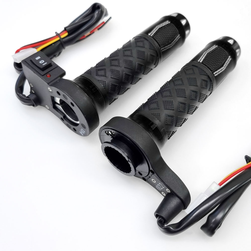 오토바이 컬러 열선그립 히팅 핸들 2단 온도조절 바이크 방한용품 범용 22mm, 1세트, 블랙 17,900원