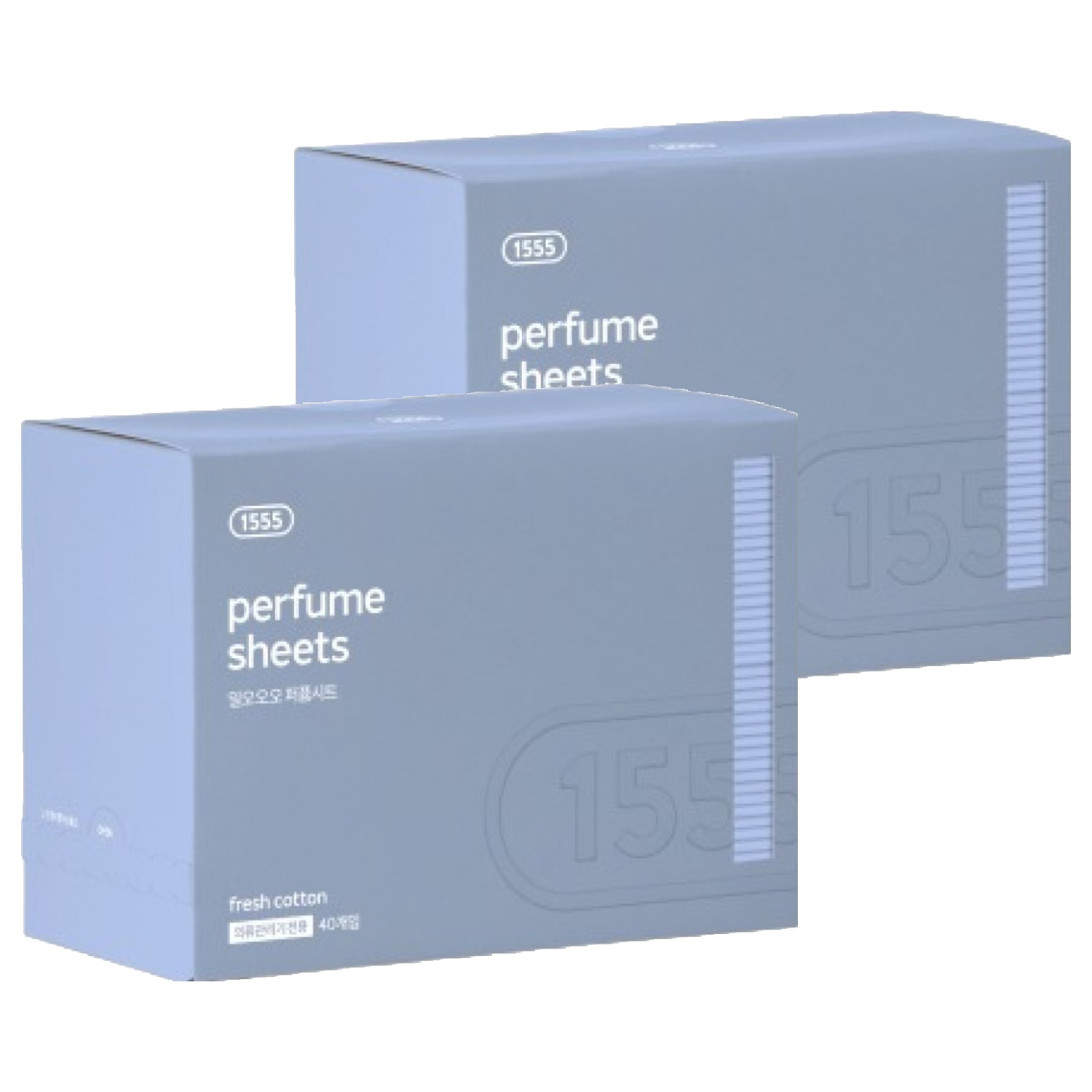 1555 의류관리기 퍼퓸시트 프레쉬 코튼향, 40매, 2개 24,300원