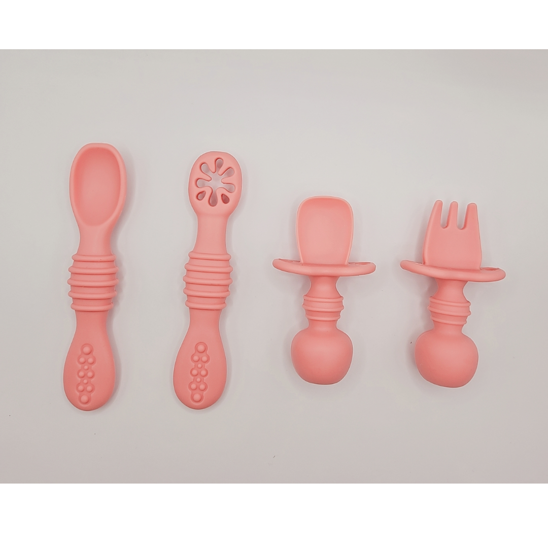 똑게육아 이유식 스푼 포크 세트, 실리콘, 아이주도 이유식, 아기 스푼포크 15,260원