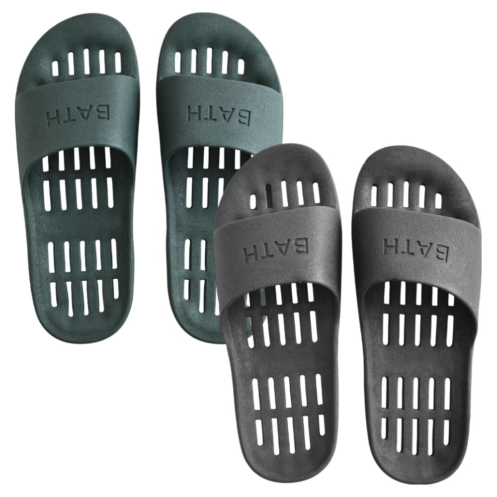 팬톤홈퍼니싱 미끄럼방지 PVC 욕실화 2종 세트, 그린, 차콜, 1세트 9,800원