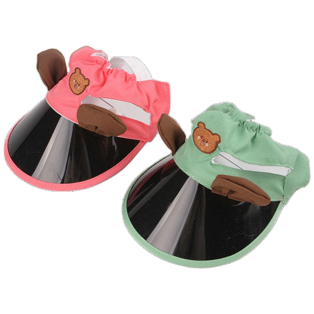 하니펫 반려동물 자외선차단 곰돌이 썬캡, 1개, 핑크 9,900원