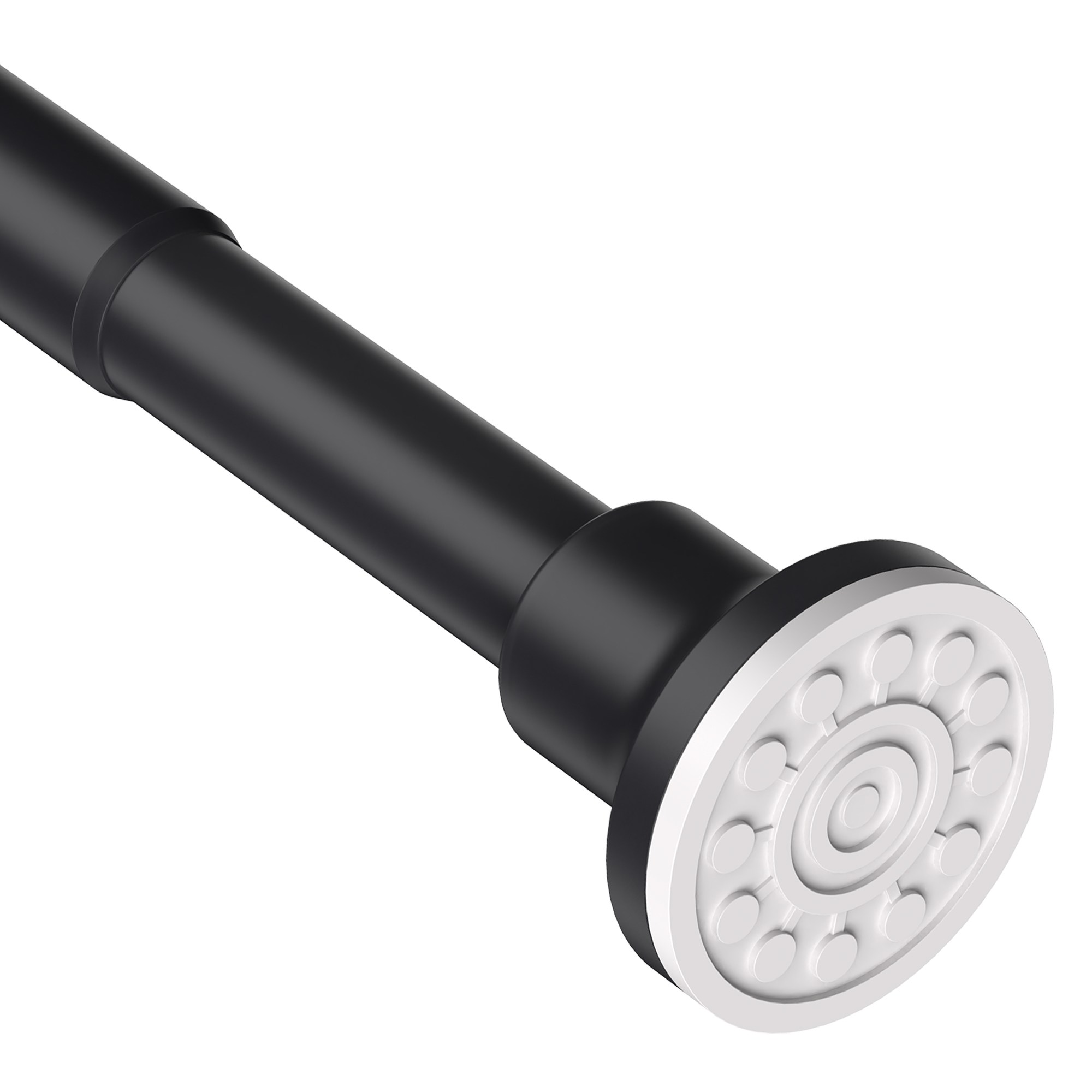 Vellichor 길이조절 가능 스테인리스 커튼봉 커텐봉 25mm 압축봉 욕실 화장실 샤워커튼 못없이 간편조립 초강력 신축봉, 검정색, 1개 12,880원