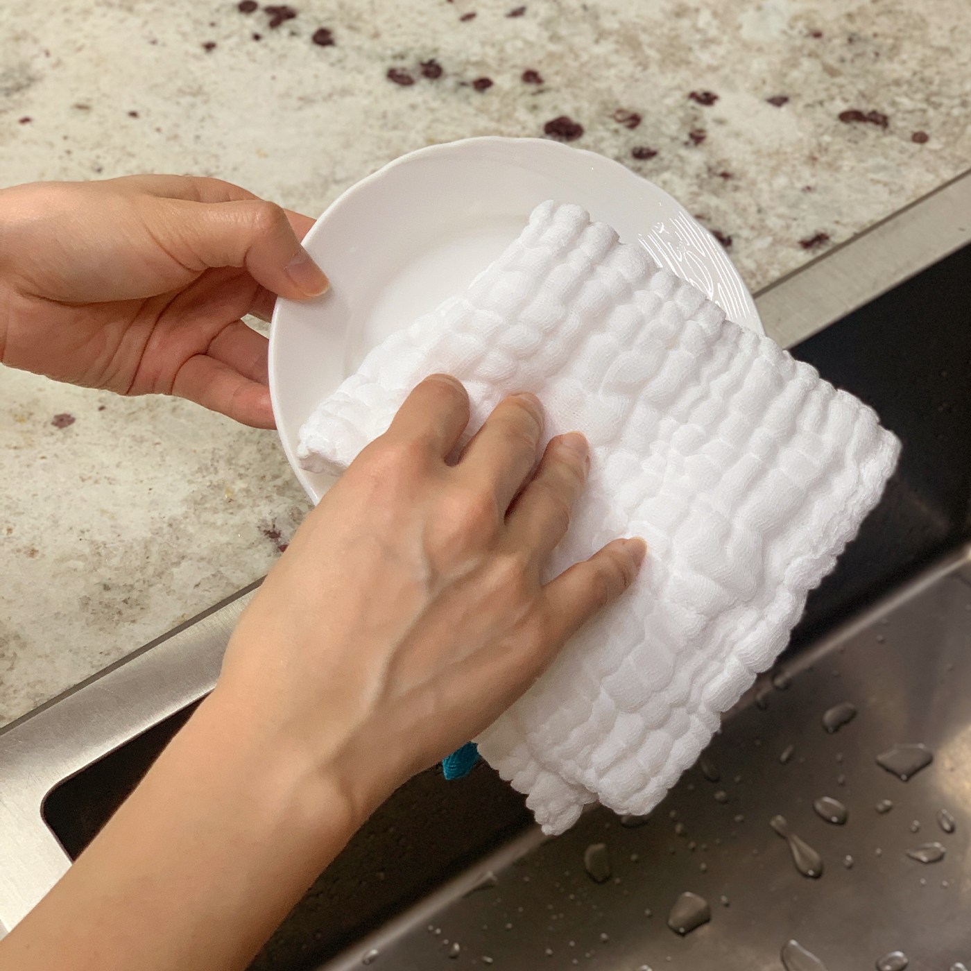 빨아쓰는 1초흡수 거즈순면 행주(6겹) 8개, 1세트 12,900원