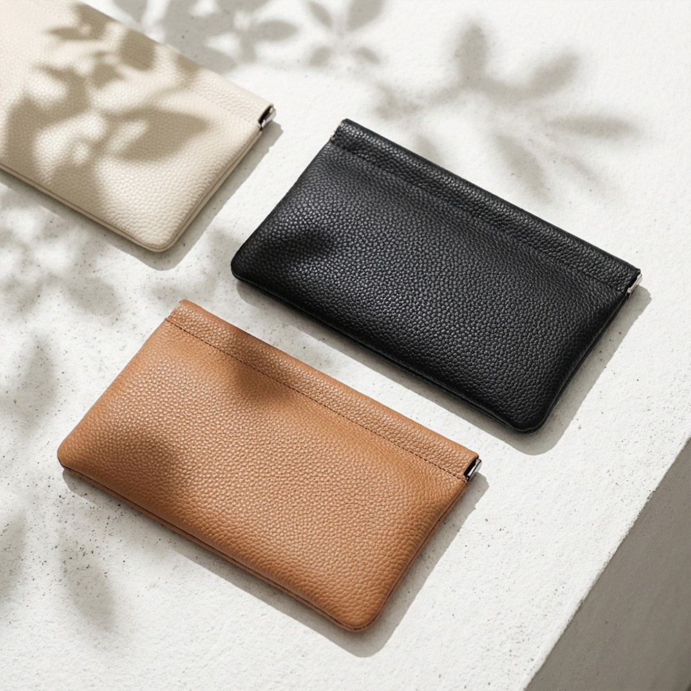 웨이븐 가죽 파우치 다용도 가방속정리 이너백 9,000원