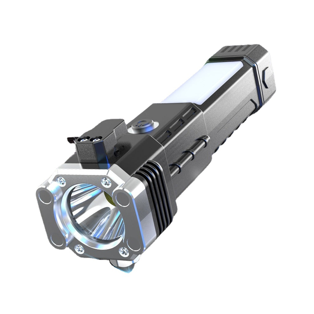 차량 비상탈출 망치 LED 다용도 랜턴 손전등 캠핑랜턴 작업등 생존 손전등 충전식 차량용 안전망치, 1개, 상세페이지 참조 9,000원