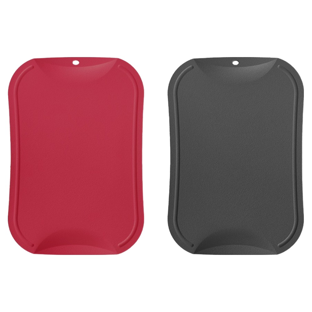 도블레 칼집이 나지 않는 도마 2종 세트, 레드 + 다크그레이, 1세트 28,900원