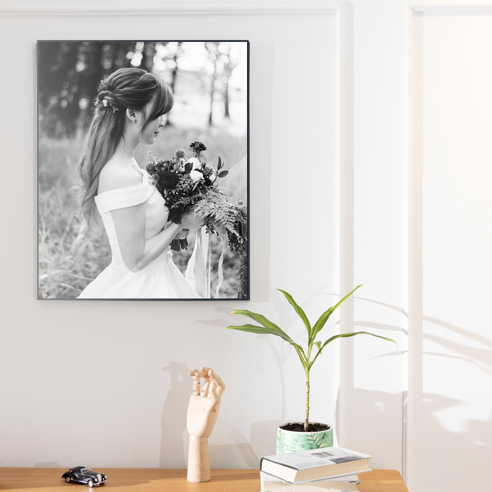 아크릴 액자 주문제작 사진 인화 액자 가족사진 결혼사진 웨딩사진 돌잔치 액자, 04화이트(white) 45,600원