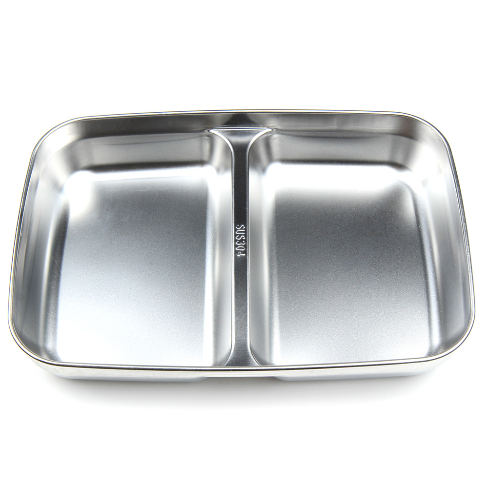 테르보 빅 2구 스텐접시 캠핑용 음식 간식 접시, 1개 8,500원