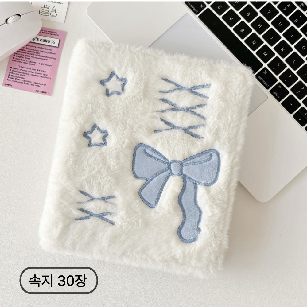 헤이띵스 30장속지 A6 리본털 포카바인더 포토앨범, 화이트블루 9,800원