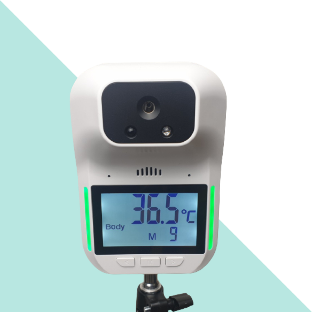 비접촉 스탠드식 온도계 마이쉴드 비접촉식 적외선 자동 온도측정기 열재는기계 발열체크기 81,680원