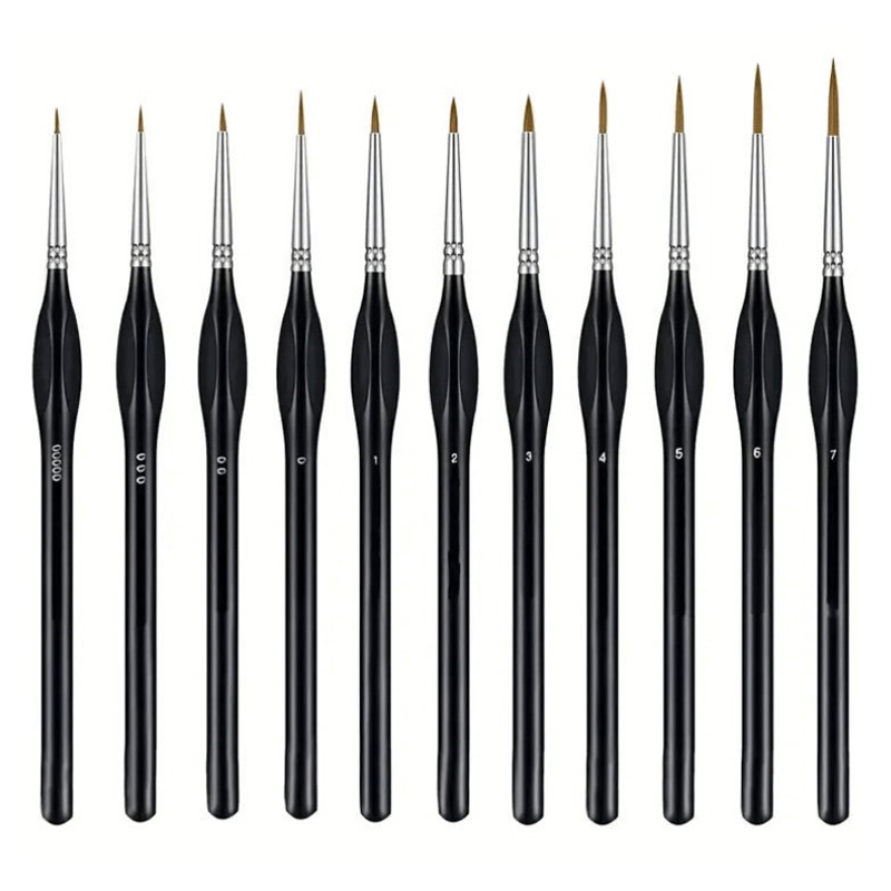 모디안 다용도 미술 브러쉬 라인 세필붓 11종 세트 블랙, 1세트, 17.5~19.4cm 8,920원