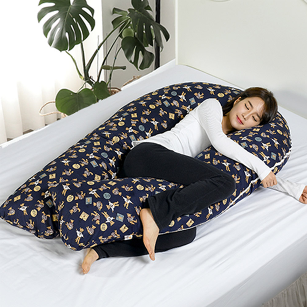 나다니엘 국내생산 뚱뚱한 U자 바디필로우 커버+솜 145cm 테디베어 56,900원