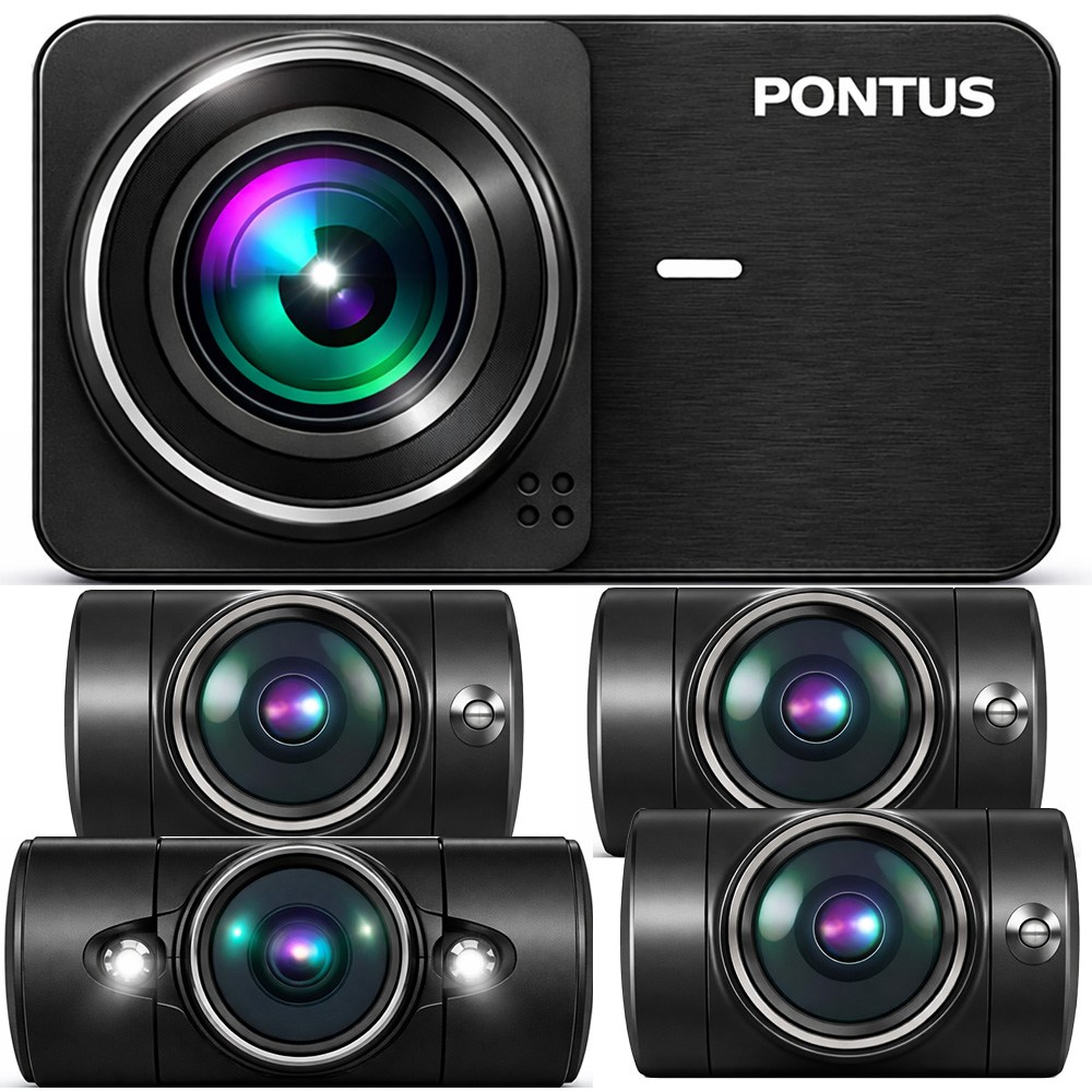 국내생산 무료장착 3년 무상AS ) 현대폰터스 차량용 5채널 블랙박스 페달 실내 IR 적외선 카메라 5채널 전후좌우 FULL HD 동글이 ADAS, 동글이+외장GPS, 64GB 399,000원