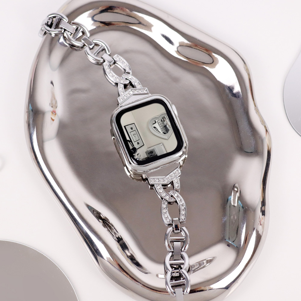 오르몽트 애플워치 V큐빅 브레이슬릿 메탈 스트랩 밴드 시계줄 줄질 11 10 9 8 7 6 SE3 SE2 5 4 3 2 1 호환 14,370원