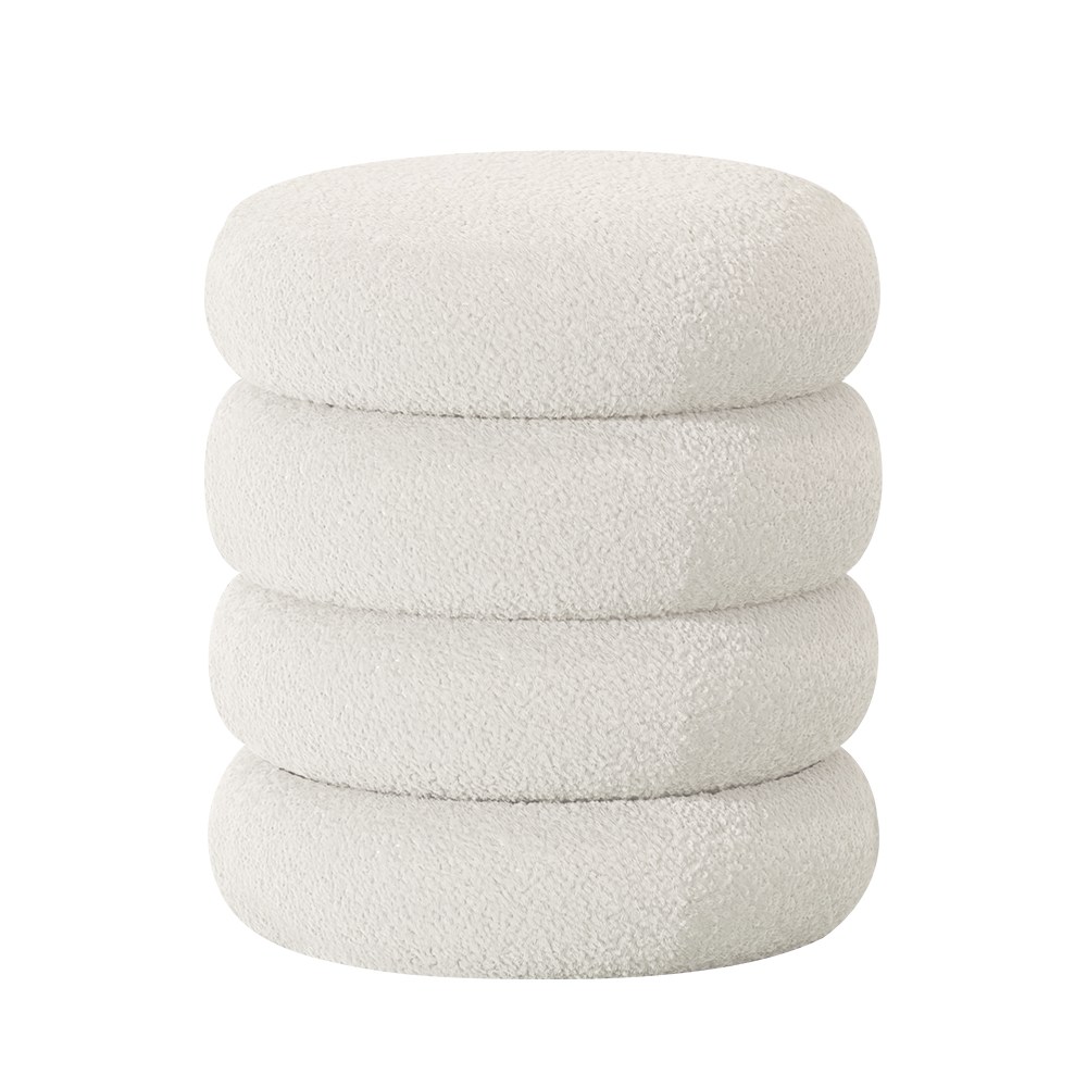 온더루프 부클레 패브릭 스툴, 1개, 화이트 31,500원