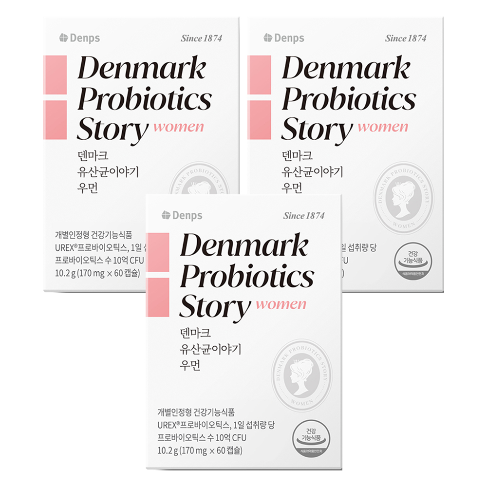 덴프스 덴마크 유산균이야기 우먼, 60정, 3개 108,720원