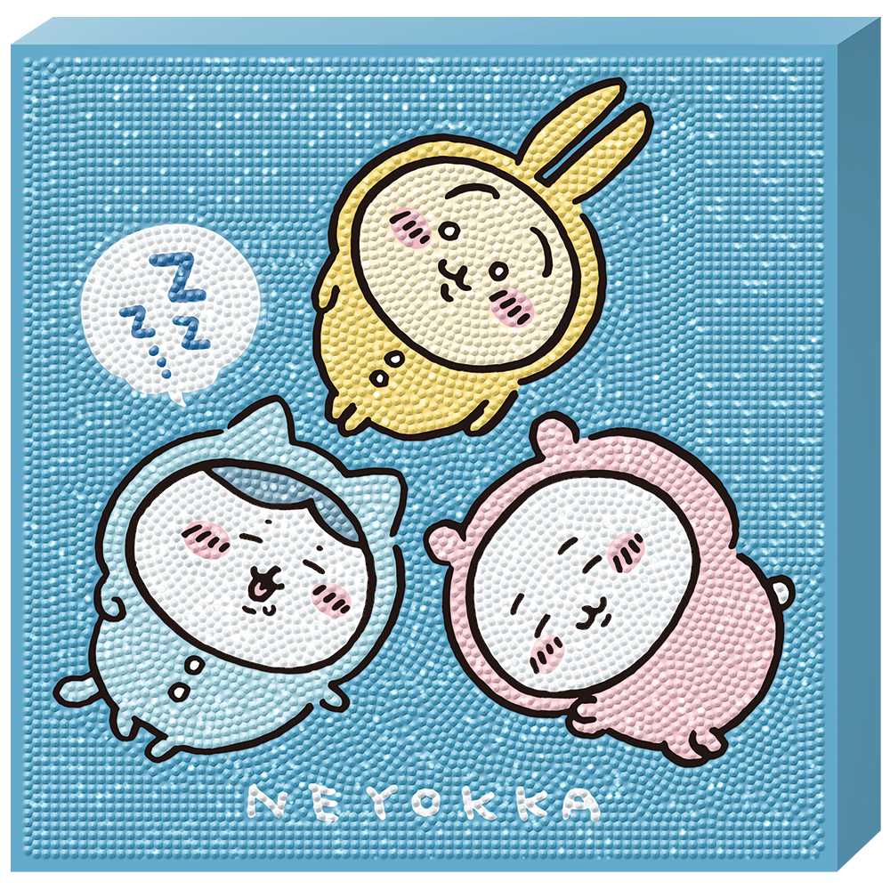 DIY캔버스형 보석십자수 먼작귀 (치이카와)_꿀잠 25x25cm 13,500원