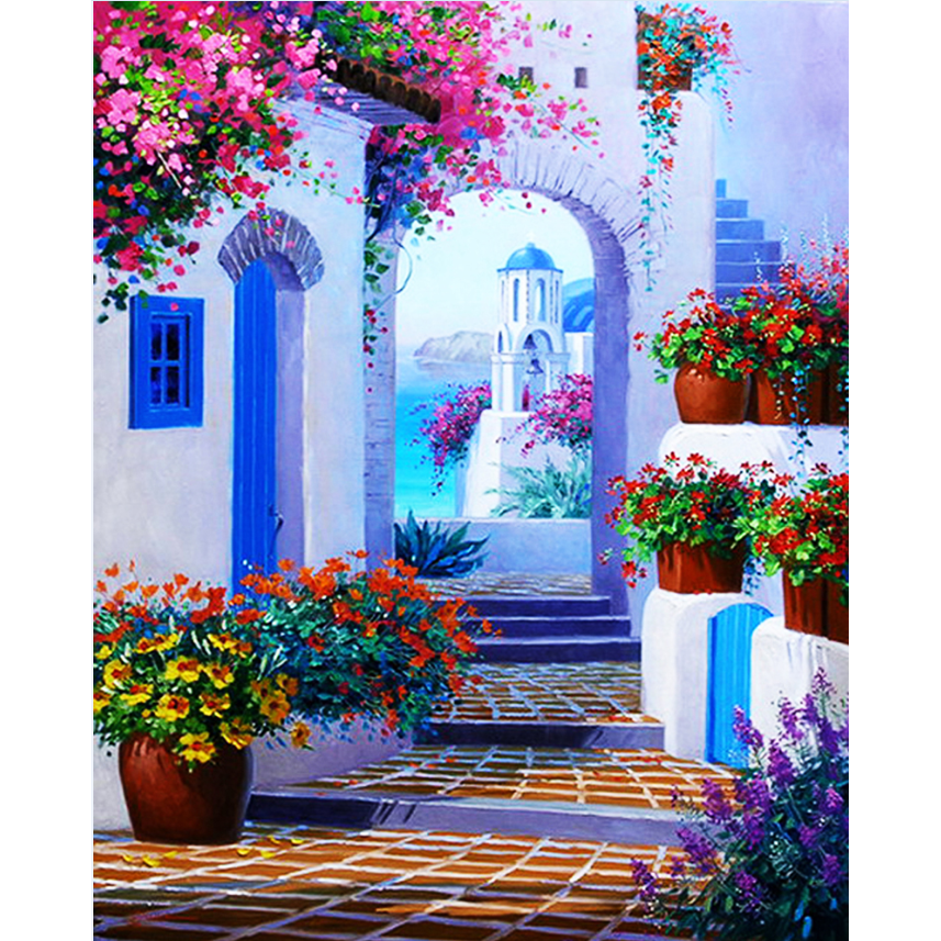 DIY명화그리기 세트 그림 색칠 유화 취미 풍경, 1개 35,500원