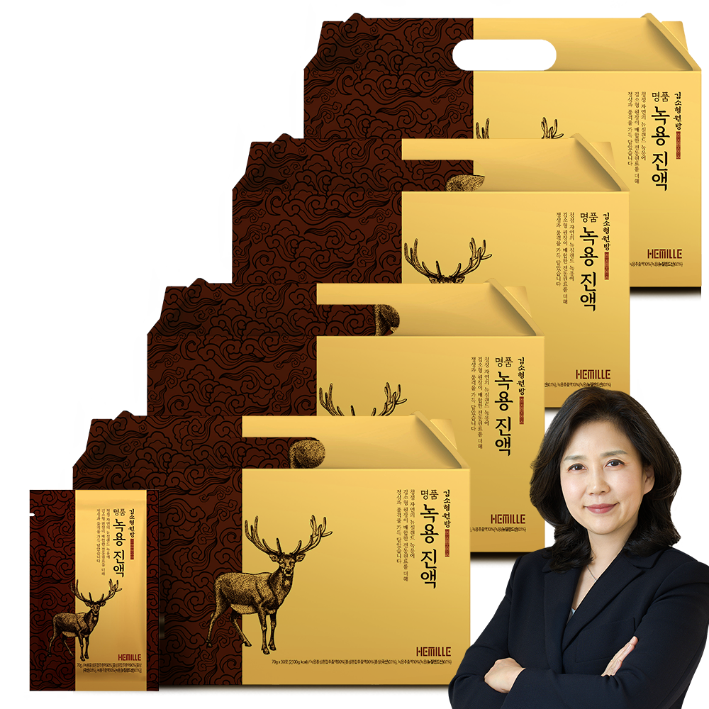 김소형 원장 명품 녹용 진액 스팀 중탕추출 녹용즙, 70g, 120개 148,000원