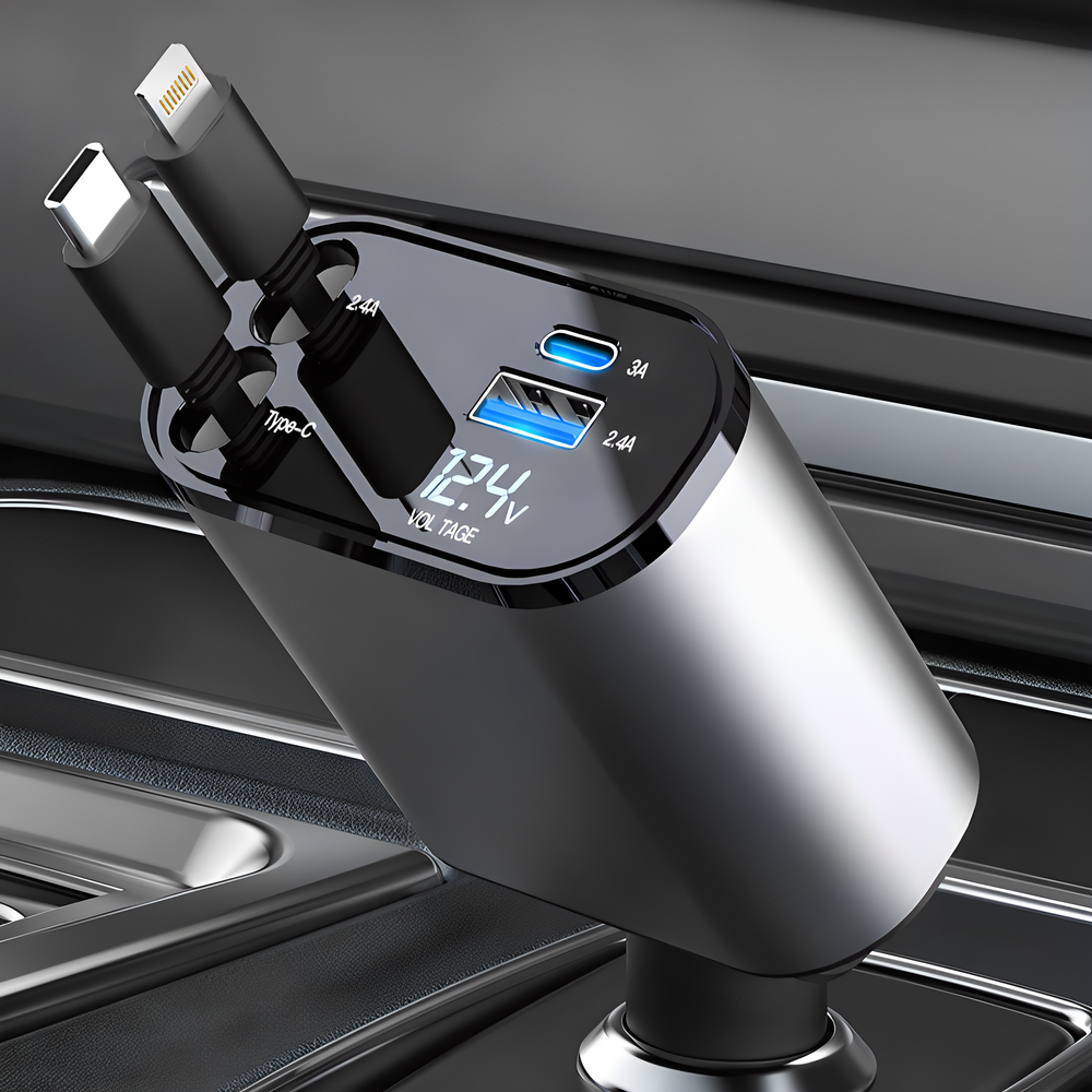 LUMANOKI 동시4대충전 릴타입 차량용 고속충전기 68,200원