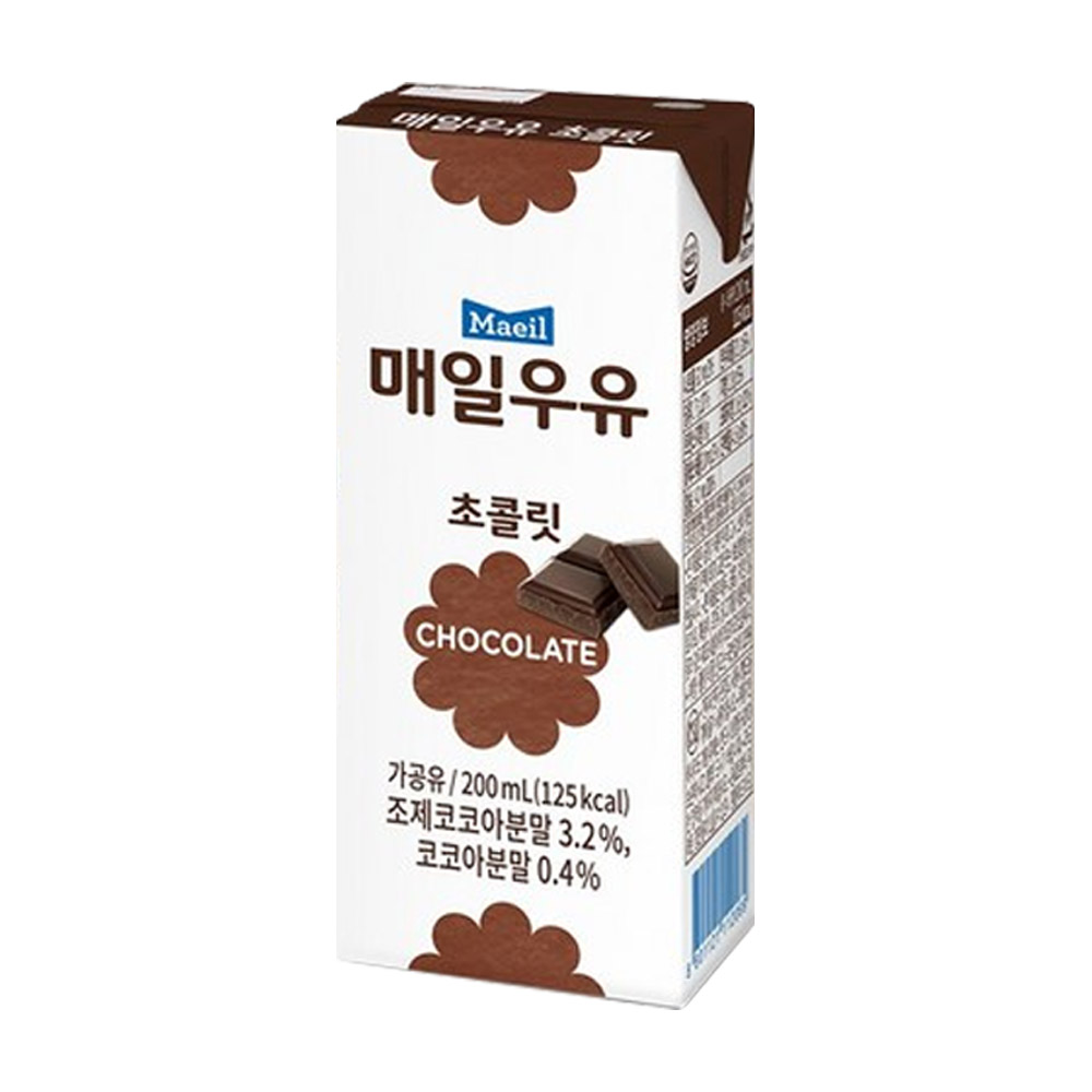 매일유업 초콜릿 우유, 200ml, 8개 8,850원