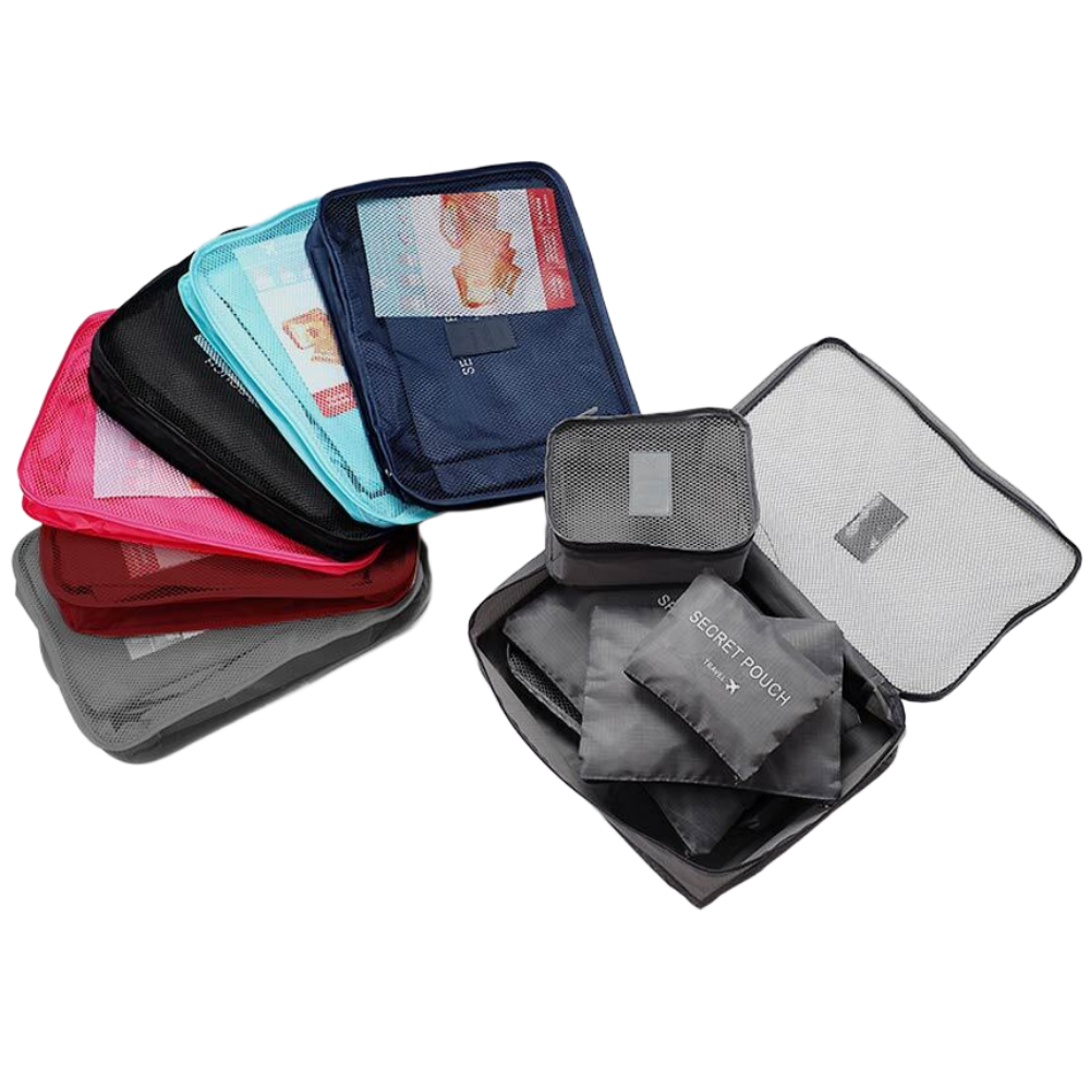 더플렛 남녀공용 6종 캐리어 여행용 파우치 세트 지퍼형 25,900원