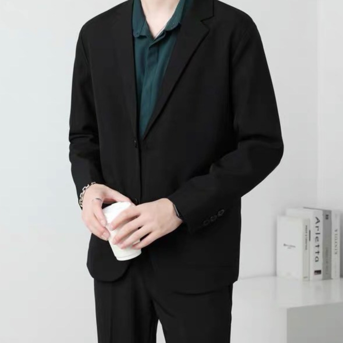 휠렉스 남성 싱글 자켓 블레이저 세미정장 슬림핏 봄 오피스룩 J52 34,000원