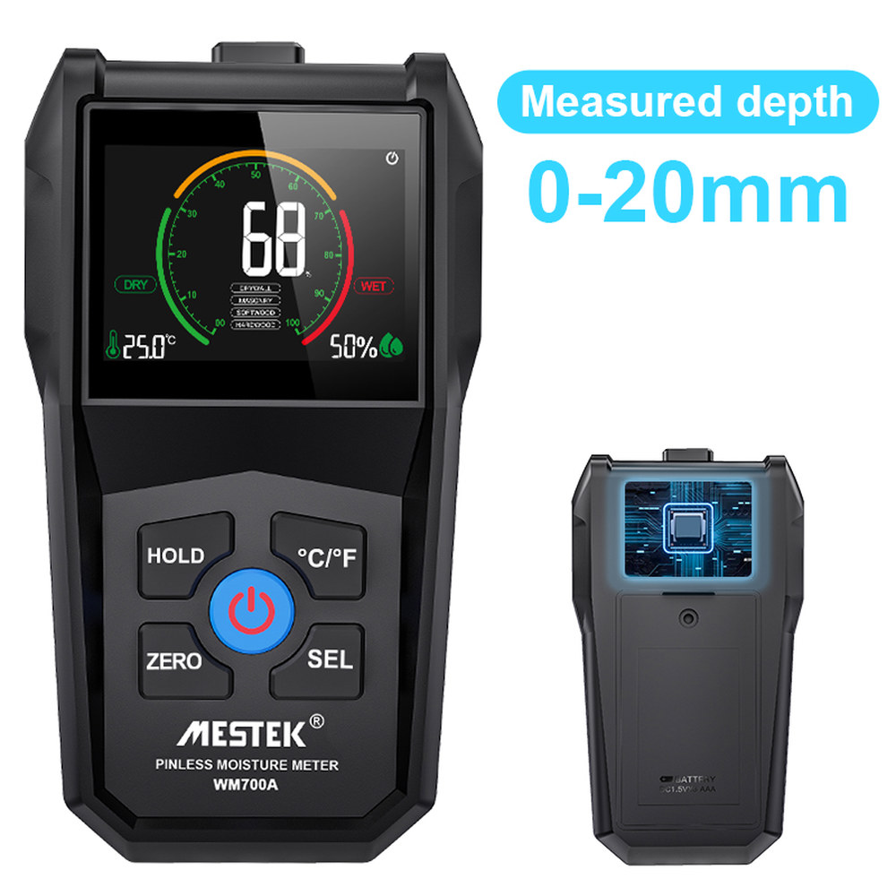 Mestek 유도 목재 댐프 감지기 전체 핀리스 벽 마른 나온 용 수분 측정기 38,600원