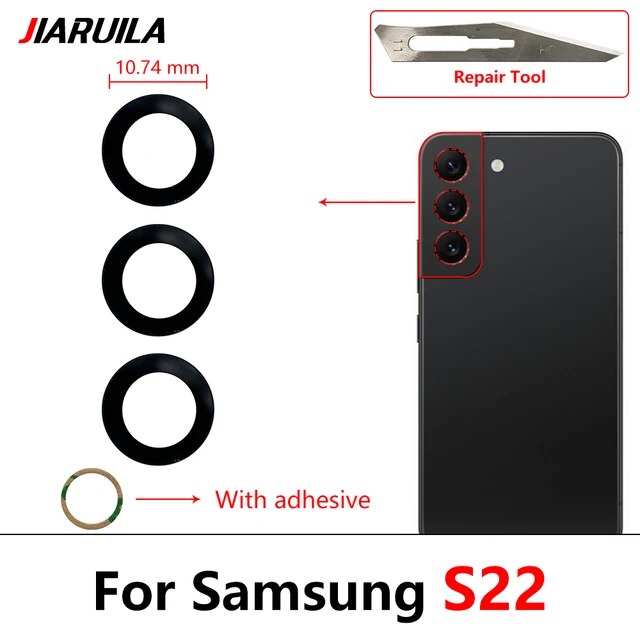 휴대폰 핸드폰 스마트폰 수리 부품 배터리 하우징 커버 케이스 접착제 포함 후면 카메라 유리 렌즈 삼성 호환 A03 코어 A33 A53 A73 A32 A52 A72 A82 S22 S 9,180원