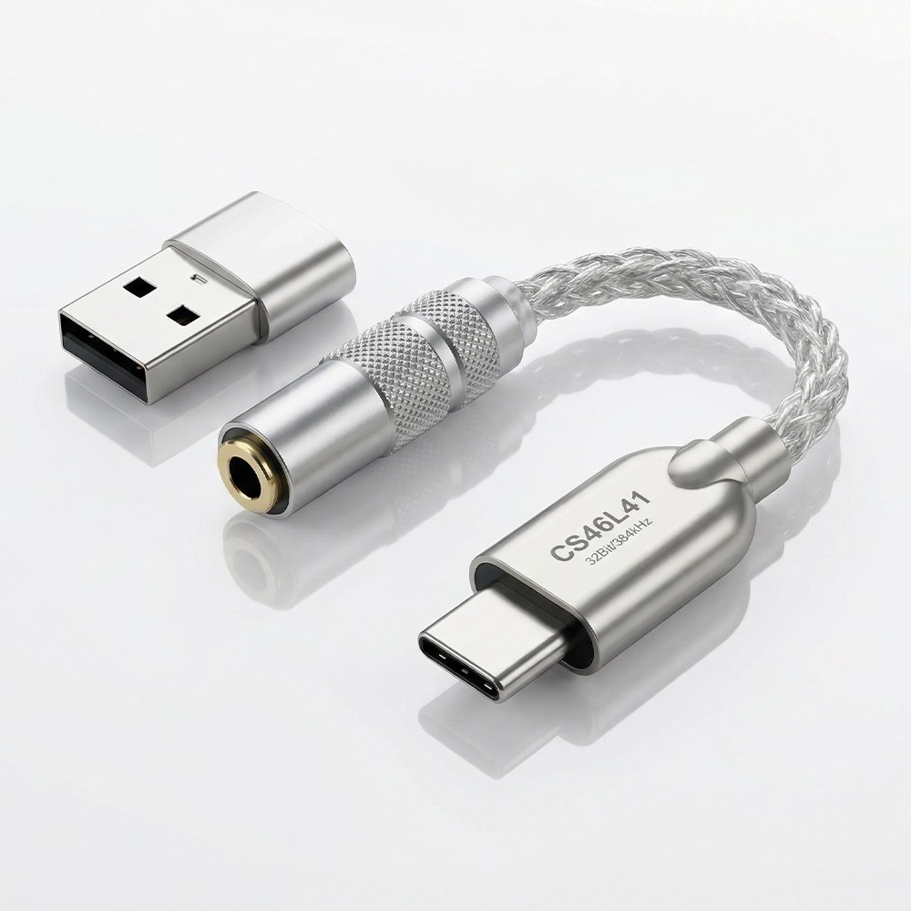 아모란나 C타입 Audio DAC 이어폰 앰프 CS46L41 헤드폰 젠더, DAC C타입 to 3.5mm 이어폰 헤드폰 마이크 29,990원