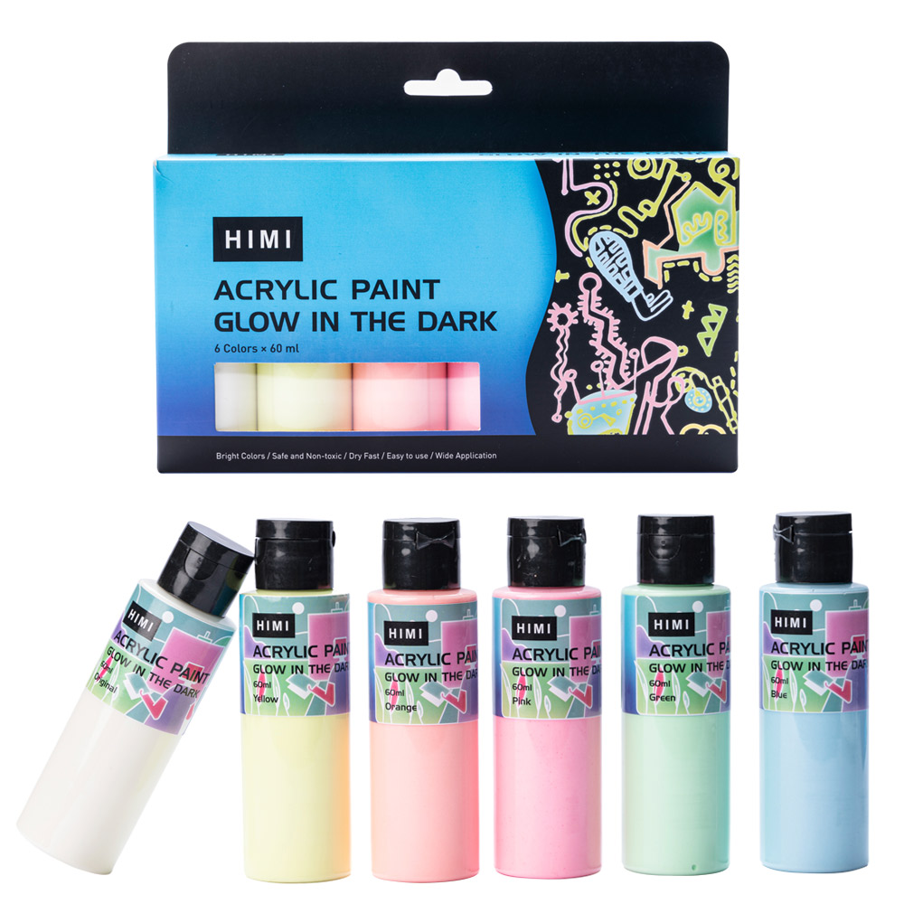 미야 히미 HIMI 야광물감 형광물감 6색 물감 세트, 60ml 19,010원