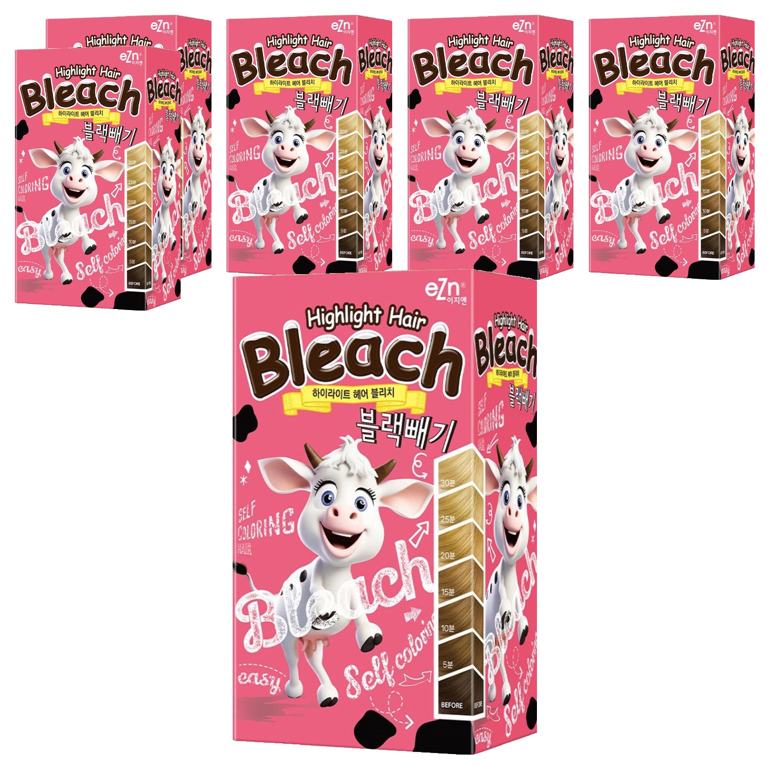 eZn 하이라이트 헤어 블리치 블랙빼기 탈색제, 6개 59,400원