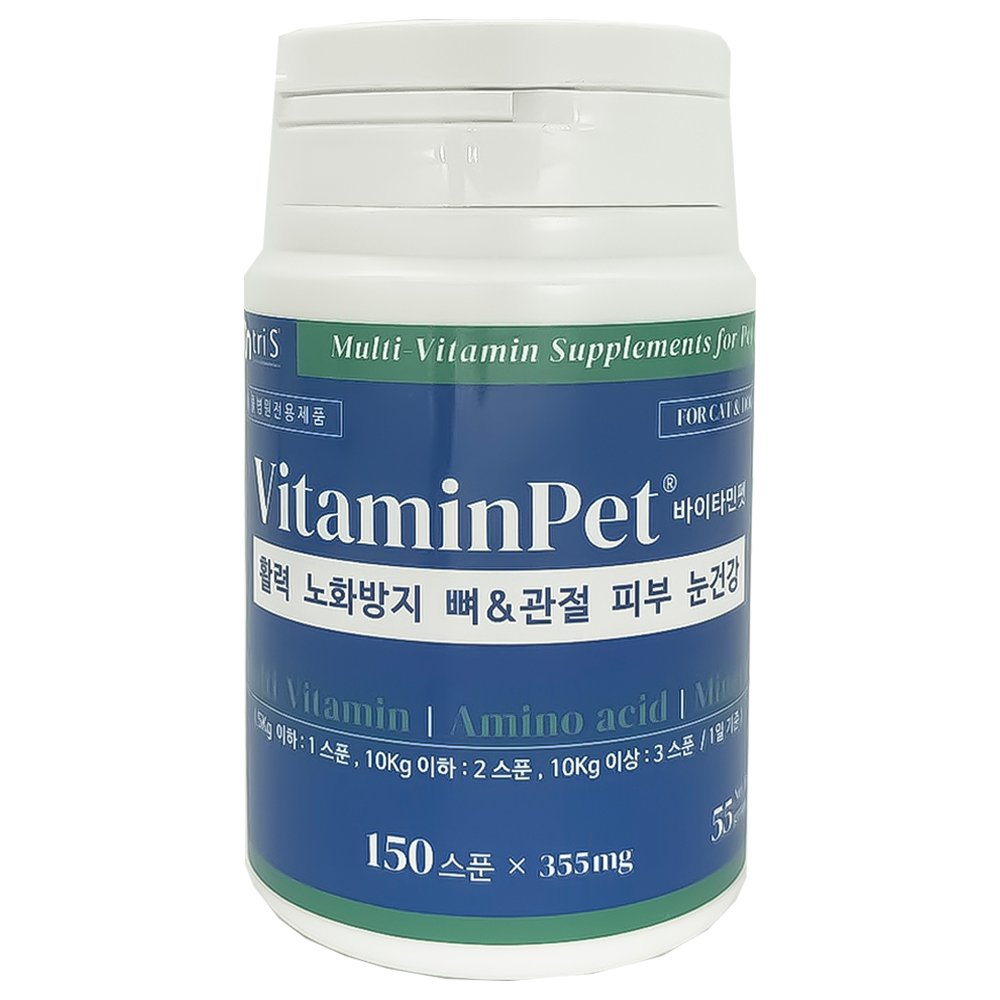바이타민펫 종합비타민 아미노산 미네랄 활력증진 노화방지 관절 피부 눈건강 33,000원