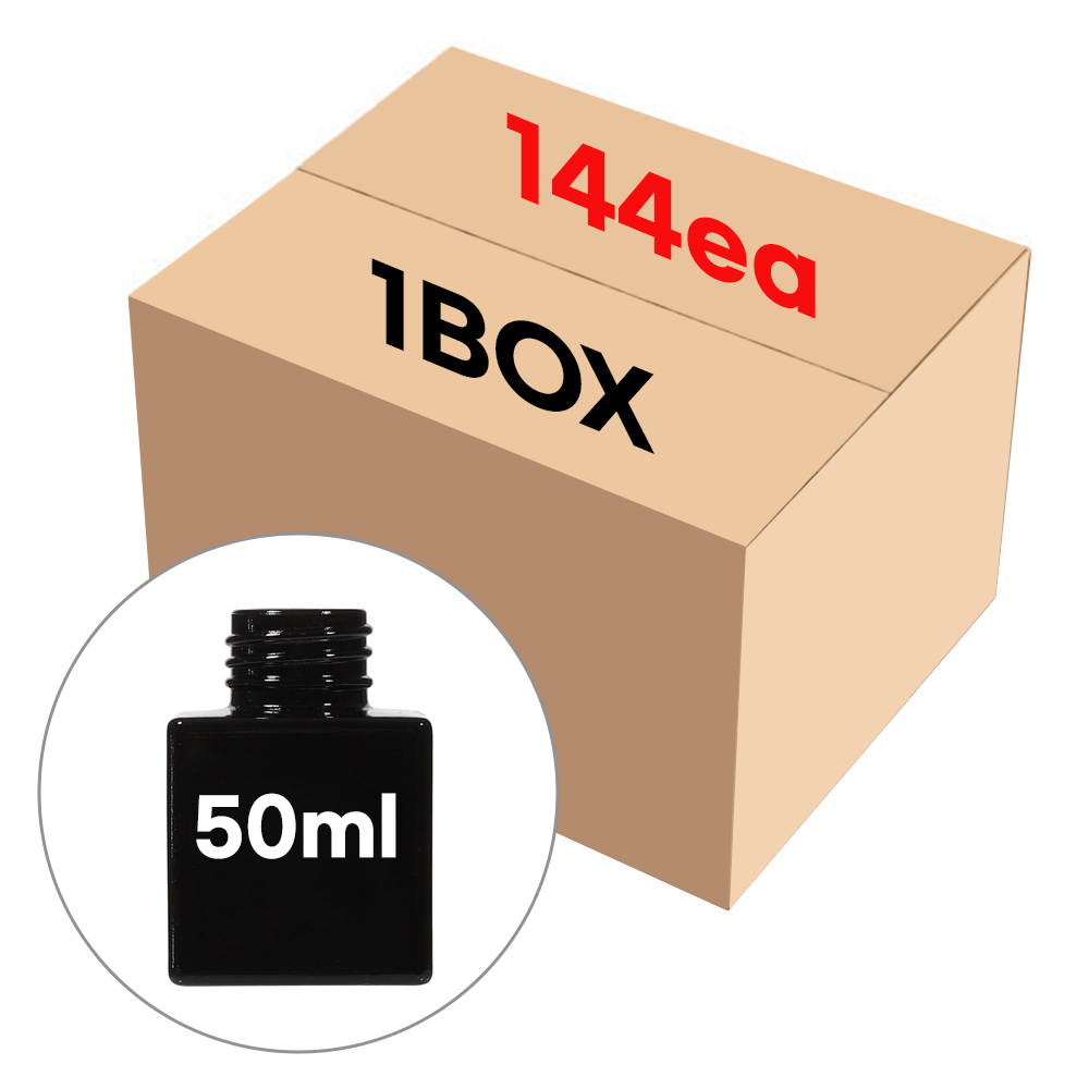 큐브 사각 유광 블랙 50ml 144개 1BOX 공병 유리병 디퓨저용기 DIY 110,200원