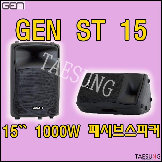 ST15/1000W 패시브스피커/15인치스피커/1통 가격/GNS/GEN ST15/ST-15/지앤에스/2Way/패시브스피커/모니터스피커/롤러장스피커/락볼링스피커/댄스학원스피커 500,000원