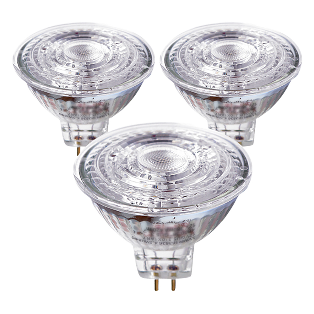 오스람 LED 할로겐 전구 램프 4.5W MR16, 전구색, 3개 12,510원
