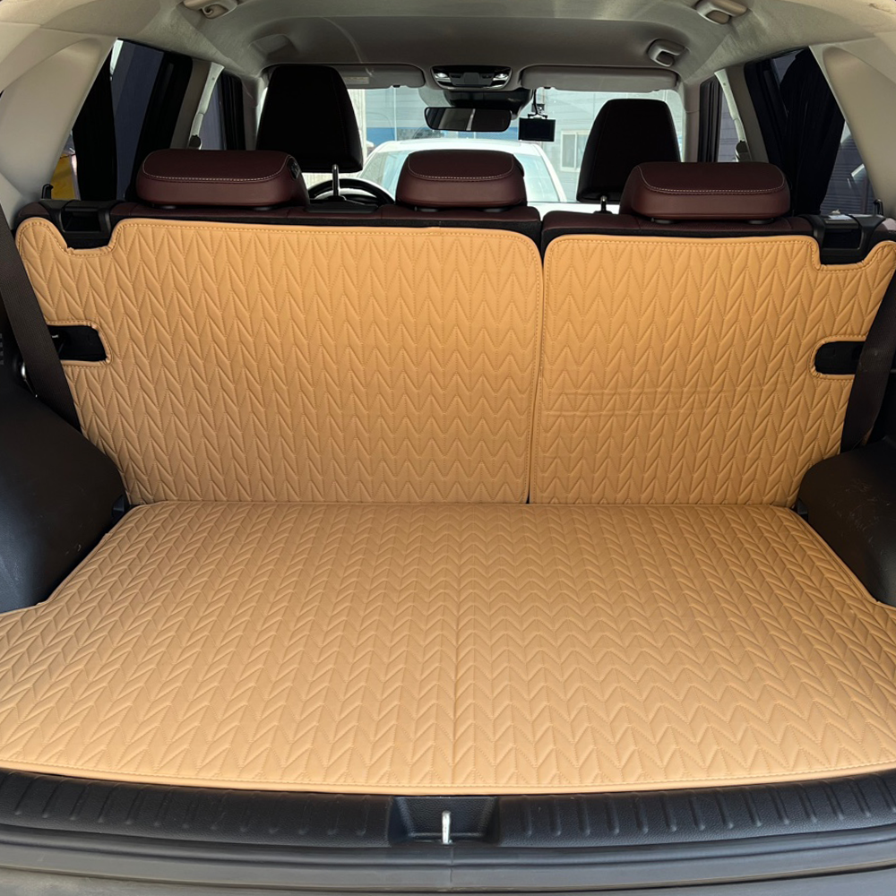 포시즌카매트 가죽 퀼팅 트렁크매트 + 2열등 풀세트, 새들브라운, 더 뉴 투싼 NX4 하이브리드(트렁크 스피커 유)2020년10월 ~ 2023년 48,710원