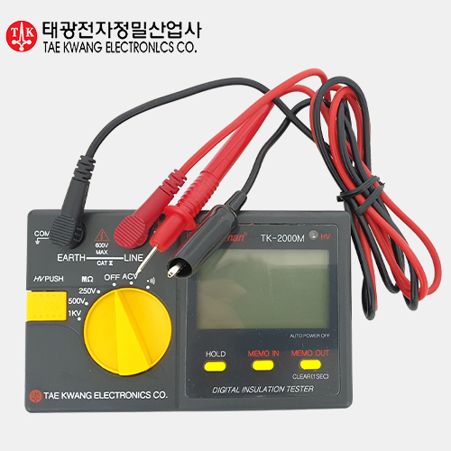 태광 디지털 절연저항계 TK-2000M 절연테스터 누전측정 84,430원